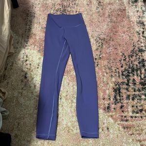 Lululemon Wunder Train Leggings, Charged Indigo (Purple), Size 2